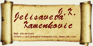 Jelisaveta Kamenković vizit kartica